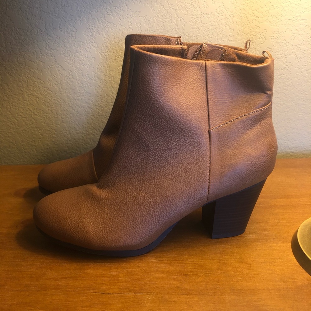 Booties with a heel